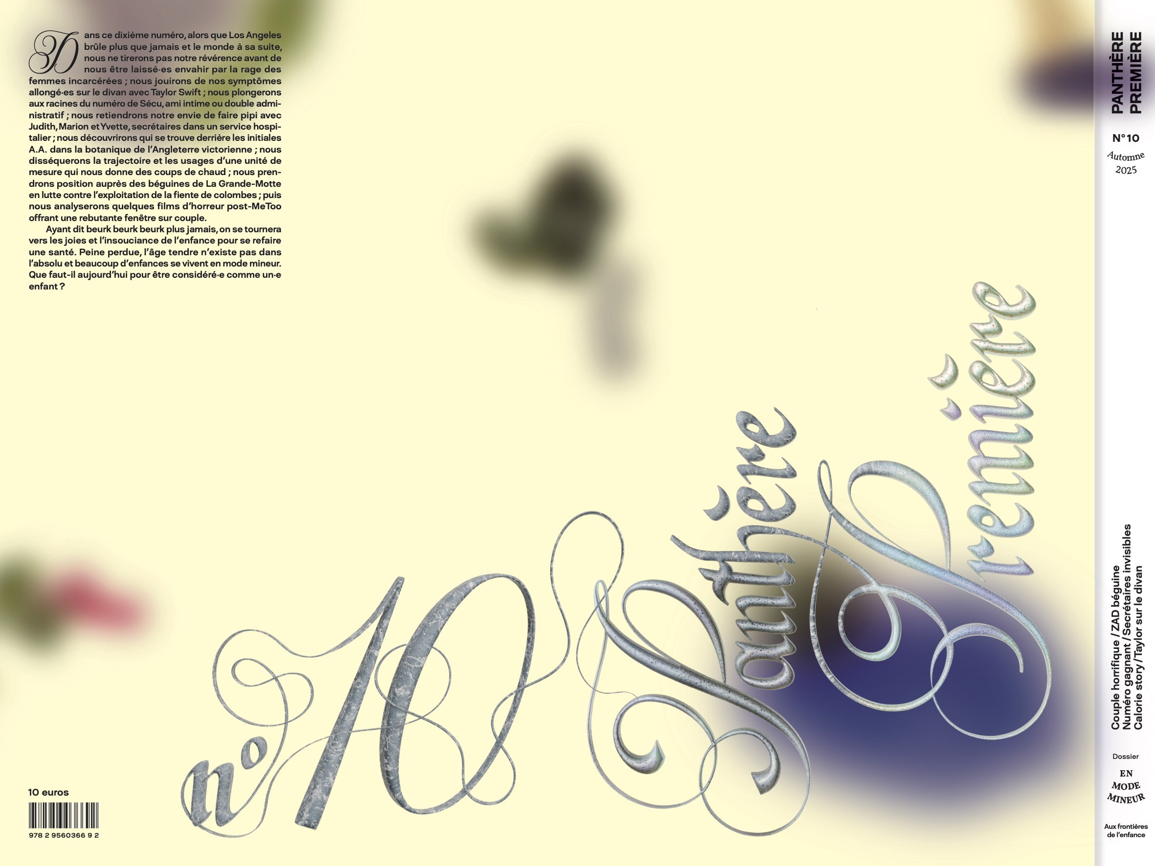 couverture intégrale du numéro Numéro 10, automne 2025